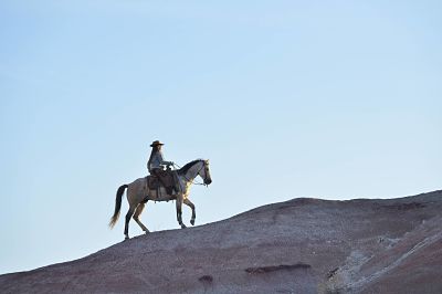 USA Wyoming cowgirl riding in badlands model released Symbolfoto property released PUBLICATIONxINx USA, Wyoming, cowgirl riding in badlands model released Symbolfoto property released PUBLICATIONxINxGERxSUIxAUTxHUNxONLY RUEF001444 USA Wyoming Cowgirl Riding in Badlands Model released Symbolic image Property released PUBLICATIONxINxGERxSUIxAUTxHUNxONLY RUEF001444