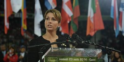 Aug 23 2014 Princess Haya of Jordan President of the International Equestrian Federation spe Aug. 23, 2014 - Princess Haya of Jordan (President of the International Equestrian Federation ), speaks during the Opening Ceremony of the ALLTECH FEI WORLD EQUESTRIAN GAMES 2014 at Stade Malherbe in Caen, Normandy, France. 23 August 2014, Credit Photo: Artur Widak Alltech FEI World Equestrian Games 2014 PUBLICATIONxINxGERxSUIxAUTxONLY - ZUMAn23 Aug 23 2014 Princess Haya of Jordan President of The International Equestrian Federation Speaks during The Opening Ceremony of The Alltech Fei World Equestrian Games 2014 AT Stade Malherbe in Caen Normandy France 23 August 2014 Credit Photo Artur Alltech Fei World Equestrian Games 2014 PUBLICATIONxINxGERxSUIxAUTxONLY