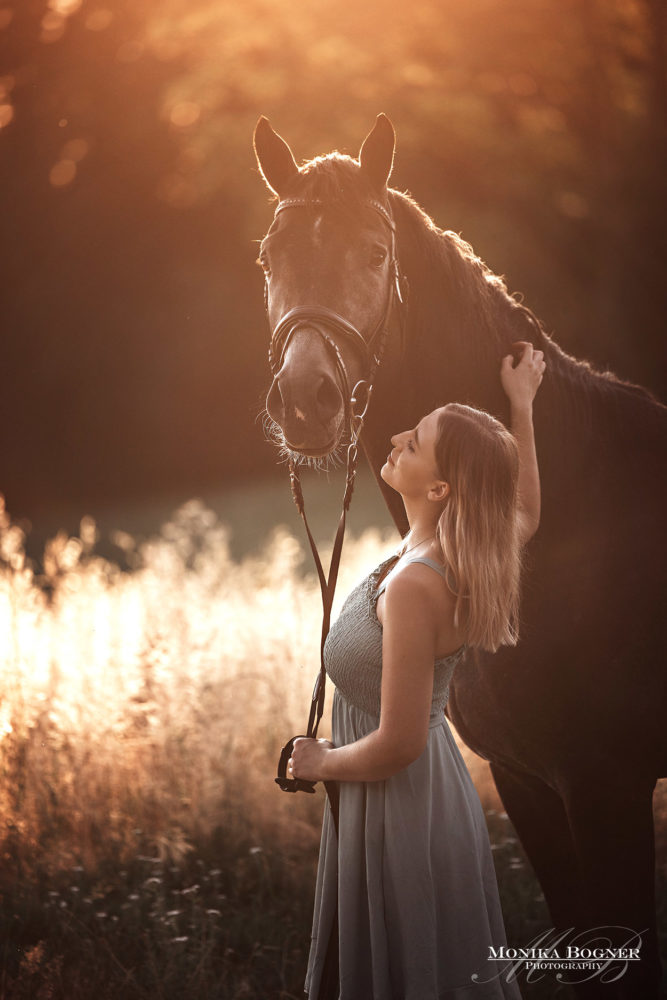 Mein kleiner Colvyn und ich in der Abendsonne